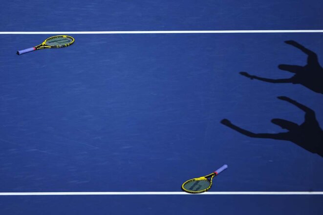 Les jumeaux Mike et Bob Bryan s’impose en finale de l’US Open 2014. Ils remportent leur 100e victoire sur le circuit. Septembre © Corinne Debreuil / Abaca Press Les jumeaux Mike et Bob Bryan s’impose en finale de l’US Open 2014. Ils remportent leur 100e victoire sur le circuit. Septembre © Corinne Debreuil / Abaca Press